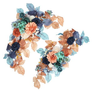 PATIKIL �E�F�f�B���O�A�[�`�̉ԁA2�̐l�H�V���N�t�F�C�N���[�Y�t�����[�X���b�O�A���[�t�t���E�F���J���T�C���Z�����j�[���Z�v�V�����p�[�e�B�[�����p�A�I�����W/�l�C�r�[