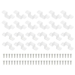 PATIKIL LED�X�g���b�v�����v�N���b�v 100�� ���t���u ���P�b�g �n�[�h�Œ�N���b�v �N�����v�z���_�[ �l�W�t�� ��10 mm 3528/5050 �l�I��R gB���C�g�P�[�u�����{���p ����