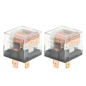 HOPESPANNER 4 Pins 36V 80A Auto Relay Multi Purpose Waterproof Car Relay 2 Pcs Clear