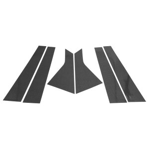 HOPESPANNER Chrysler�ɑΉ�200 2015-2019�p�̃h�A�s���[�E�B���h�E�g���� �J�[�{���t�@�C�o�[EPattern�u���b�N �t�����g���A���E�A���`�X�N���b�`�X�e�b�J�[�s���[�|�X�g�J�o�[6��