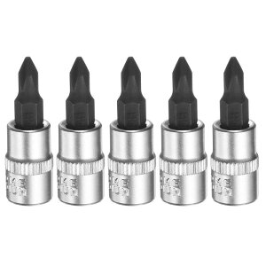 uxcell 5�Z�b�g PH1 �t�B���b�v �X�r�b�g�\�P�b�g 1/4�C���`�X�N�G�A�h���C�u �\���������C���p�N�g�r�b�g �p���[�i�b�g�h���C�o�[�Z�b�g S2��CR-V�|���\�P�b�g ���`�F�b�g�����`�r�b�g �V��