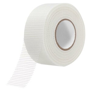 uxcell �t�@�C�o�[�e�[�v 5cm x 45m �O���X�t�@�C�o�[�e�[�v �ǌ���C�p ���Ȑڒ��O���X�t�@�C�o�[���b�V�� 1�� �z���C�g