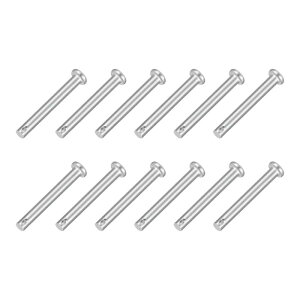 uxcell 12 ��3/16"x1-9/16"�V���O���z�[���N���r�X�s�� 304�X�e�����X�X�`�[���t���b�g�w�b�h�N���r�X�s���g���[���[���b�` ���J�j�N�X�C�� �Ƌ���t�� �Y�Ƌ@��p�q�b�`�s��