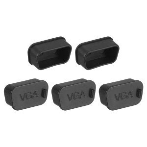uxcell �V���R�� VGA �|�[�g �J�o�[ �R���s���[�^�[ �m�[�g�p�\�R���p�h�o�J�o�[ �_�X�g �v���O �L���b�v 5 �� �f�X�N�g�b�v �R���s���[�^�[ �X�e���I ���j�^�[ �m�[�g�p�\�R���p�h�o�X�g�b�p