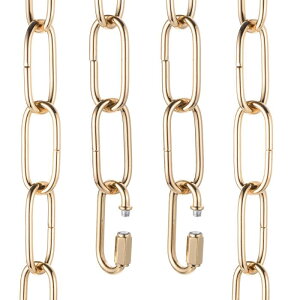 uxcell 6�t�B�[�g�Ɩ��p�`�F�[�� 4mm/0.16�C���` ���[�v���^���y���_���g�V�����f���A�`�F�[�������R�[�h�i�N�C�b�N�����N ���b�N2�t���j �v�����g�y���_���g�E�V�����f���A�Ɩ����p ���[