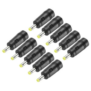 uxcell 10�� DC�d���A�_�v�^ �X�g���[�g�t�B�[���[��5.5mm x 2.1mm���烁�[��4mm x 1.7mm�v���O�`�b�v�C�G���[ 1.54���C���[�t���O���d���p