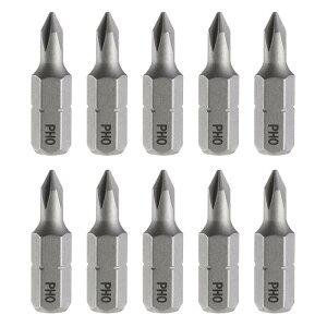 uxcell 10�� PH0 �v���X �X�N�����[�h���C�o�[�r�b�g 1/4 �w�b�N�X �V�����N 25mm/1 ���� ���C �N���X �w�b�h �w�b�N�X �r�b�g S2 �X�`�[�� �X�N�����[�h���C�o�[�r�b�g �C���p�N�g �d�� �X�N�����[