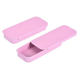 uxcell 4����̃��^���e�B ���{�b�N�X�R���e�i�A3.1x1.3x0.4�C���`�̃X���C�h�g�b�v�e�B���R���e�i�A��̒����`���[�{�b�N�X�A�L�����f�B�A�R�X���e�B�b�N�A�N���t�g�p�̃|�[�^�u���~�j�e