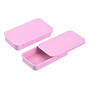 uxcell 16����̃��^���e�B ���{�b�N�X�R���e�i�A2.4x1.3x0.4�C���`�̃X���C�h�g�b�v�e�B���R���e�i�A��̒����`���[�{�b�N�X�A�L�����f�B�A�R�X���e�B�b�N�A�N���t�g�p�̃|�[�^�u���~�j�e