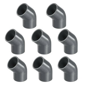 uxcell 8 45xG{[pCvp 1" 2EFC PVCƋO[hR[i[RlN^[ AOG{[TChAEgbg ǔzǔrǐrhK[fAO[