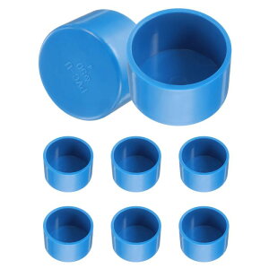 uxcell 8�� PVC�p�C�v�G���h�L���b�v�t�B�b�e�B���O 50mm/2 ID�Ƌ�O���[�h�p�C�v�G���h�L���b�v�v���O�A�_�v�^�[�p�C�v�v���O�\�P�b�g�t�B�b�e�B���O �����r���ǐڑ��p DIY�K�[�f���V�F���t �u