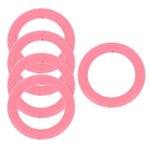 uxcell 5�� �V���R���r�[�Y�����O 65mm �ۂ��V���R���r�[�Y���[�v�o���N�t�H�[�J���r�[�Y 2�� ���t���V���R���y���_���g DIY�L�[�`�F�[�� �l�b�N���X �������[�h ���� �_�[�N�s���N