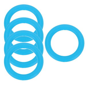 uxcell 5�� �V���R���r�[�Y�����O 65mm �ۂ��V���R���r�[�Y���[�v�o���N�t�H�[�J���r�[�Y 2�� ���t���V���R���y���_���g DIY�L�[�`�F�[�� �l�b�N���X �������[�h ����t���p �_�[�N��