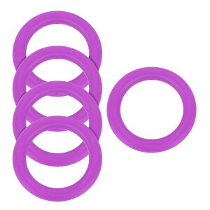 uxcell 5�� �V���R���r�[�Y�����O 65mm �ۂ��V���R���r�[�Y���[�v�o���N�t�H�[�J���r�[�Y 2�� ���t���V���R���y���_���g DIY�L�[�`�F�[�� �l�b�N���X �������[�h ���� �p�[�v��