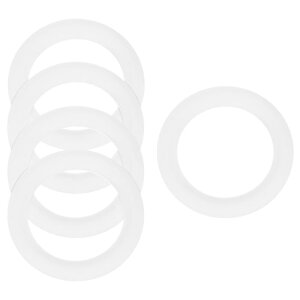 uxcell 5�� �V���R���r�[�Y�����O 65mm �ۂ��V���R���r�[�Y���[�v�o���N�t�H�[�J���r�[�Y 2�� ���t���V���R���y���_���g DIY�L�[�`�F�[�� �l�b�N���X �������[�h ���� �z���C�g