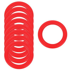 uxcell 9�� �V���R���r�[�Y�����O 65mm �ۂ��V���R���r�[�Y���[�v�o���N�t�H�[�J���r�[�Y 2�� ���t���V���R���y���_���g�t�� DIY�L�[�`�F�[�� �l�b�N���X �������[�h ����t���p ���C�g���b�h