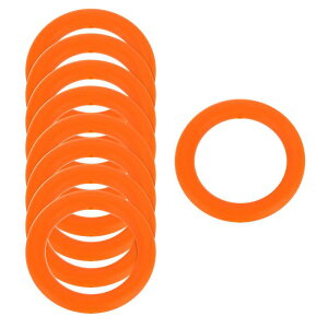 uxcell 9�� �V���R���r�[�Y�����O 65mm �ۂ��V���R���r�[�Y���[�v�o���N�t�H�[�J���r�[�Y 2�� ���t���V���R���y���_���g DIY�L�[�`�F�[�� �l�b�N���X �������[�h ����t���p �I�����W