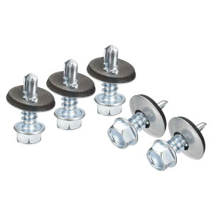 uxcell ��12x3/4 �S�����b�V���[�t���Z���t�h�������O�X�N�����[ 200�������b�L�d�グ�Z�p�w�b�h�Z���t�^�b�s���O�X�N�����[ �����p EPDM ���b�V���[�t��