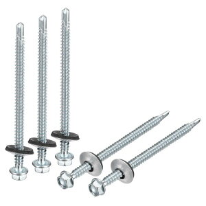 uxcell #12x3-5/9 �S�����b�V���[�t���Z���t�h�������O�X�N�����[ 200�������b�L�d�グ�Z�p�w�b�h�Z���t�^�b�s���O�X�N�����[ �����p