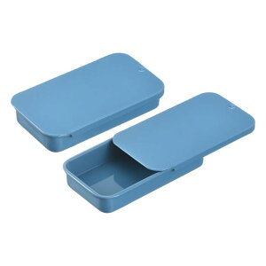 uxcell 4����̃��^���e�B ���{�b�N�X�R���e�i�A2.4x1.3x0.4�C���`�̃X���C�h�g�b�v�e�B���R���e�i�A��̒����`�̎��[�{�b�N�X�A�L�����f�B�A�R�X���e�B�b�N�A�N���t�g�p�̃|�[�^�u���~�j