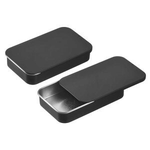 uxcell 2�̃��^���e�B ���{�b�N�X�R���e�i�A3.1x2x0.6�C���`�̃X���C�h�g�b�v�e�B���R���e�i�A��̒����`���[�{�b�N�X�A�L�����f�B�A�R�X���e�B�b�N�A�N���t�g�p�̃|�[�^�u���~�j�e�B���P