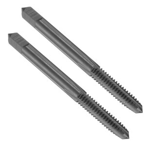 uxcell 2�� �X�g���[�g�t���[�g�˂��^�b�v10-24 UNC 2B�X���b�hHSS6542���F�j�g���h�R�[�e�B���O�}�V���X���b�h�~�����O�^�b�v�^�b�s���O�c�[��