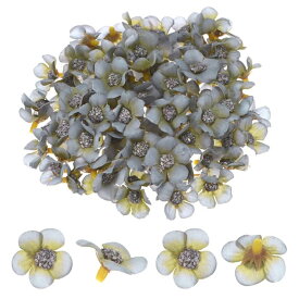 M METERXITY 50個入りの人工花の花びら ウェディング/ガーランド/帽子/靴/パーティーの装飾用 偽のミニ桜の花びらバルク[グレー]