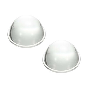 PATIKIL ���a28mm�t���b�g�ʃ����Y 2�� ����16mm ���z�E�P�C�_�K���XLED���w�ʃ����Y �G�b�W�t�� �t���b�V�����C�g �� ���]�� �w�b�h�����v �X�|�b�g���C�g�p �N���A2mm
