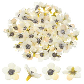 M METERXITY 100個入りの人工花の花びら ウェディング/ガーランド/帽子/靴/パーティーの装飾用 フェイクミニ桜の花びらバルク[アプリコット]