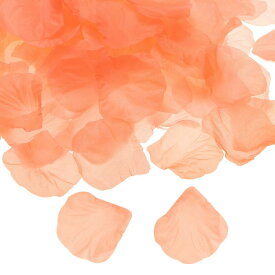 PATIKIL 人工バラの花びら 1000個のフェイクフラワーシルクペタル装飾用品 よいな夜のウェディングパーティーイベントデコレーション用 ピンクイエロー