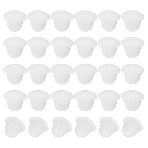 PATIKIL 6mm Diameter Silicone Round Snap�A30����̃^�C�v���b�N�Ƌ�p�z�[���v���O�{�^���A�[�N�`��ی�J�o�[�A6-6.5mm�z�[���ɓK���A��