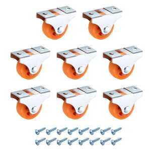 PATIKIL 1.3�C���`�Œ�L���X�^�[�z�C�[�� �i�C�������x�A�����O�Ȃ� �����Ȕ��]�L���X�^�[�z�C�[�� �Ƌ� �����o�� ���[�{�b�N�X DIY�v���W�F�N�g�p ���^���g�b�v�v���[�g�t��-8�i�I����