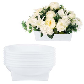 M METERXITY 9パックのフローラルフォーム丸型ボウル 6.3"の丸型アレンジメントDIYフローラルボウル ホリデー/ウェディング/パーティー/バースデーの装飾用丸型フローラル用品[ホワイト]