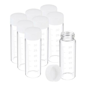 PATIKIL �����˂��L���b�v�t����30ml�̏����ȃN���A�K���X�r�A��8�� �z�E�P�C�_�K���X���̕��x��t���T���v���{�g�� �ő̉t�̕����̕ۊǗp