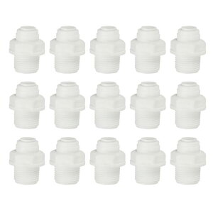 PATIKIL 򐅊Xg[gRlN^ 3/8" N PT X x 1/4" OD `[u 15  NCbNvbVڑ`[up RO/DI tZ򐅊zǃVXep zCg