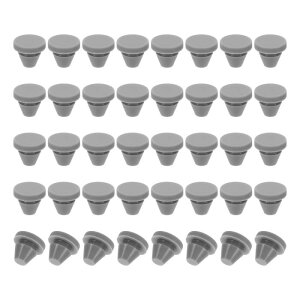 PATIKIL 7mm Diameter Silicone Hole Plug�A40�̊ی^�X�i�b�v�C���^�C�v�̃��b�L���O�Ƌ�{�^���ی�J�o�[�L���b�v�w�b�h�A�V�[���o���N�w�b�h�V�����_�[�z�[���p��2.5-7mm�z�[���ɓK���A�O���[