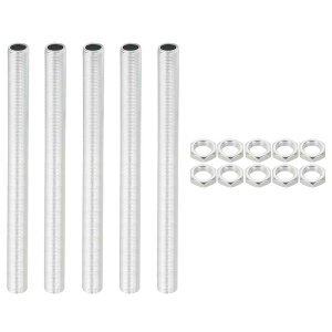 PATIKIL M12�X���b�h 170mm/6.7 �����v�p�C�v�L�b�g ���b�N�i�b�g�t�� �V�����f���A�p�e�B�@�I�Ɩ�DIY�p 5�Z�b�g�I�[���X���b�h���b�h�t�@�X�i�[�n�[�h�E�F�A �z���C�g