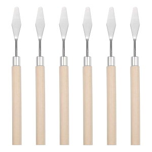 uxcell 6�_�Z�b�g �p���b�g�i�C�t ��׃w�b�h 17cm �X�e�����X�� �_��̂���p���b�g�i�C�t �ؐ��n���h�� �X�N���[�s���O ���� ���G�A�N�����G��L�����o�X�p