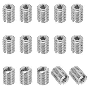 PATIKIL 316�X�e�����X�|�X���b�h�A�_�v�^�[�X���[�u���_�N�V�����i�b�g15��M6 x 1���X����M3 x 0.5���X�C���C���T�[�g�i�b�g�X�N�����[���f���[�T�[�ϊ��t�@�X�i�[8mm