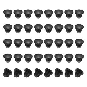 PATIKIL 4.5mm Diameter Silicone Hole Plug�A40�̊ی^�X�i�b�v�C���^�C�v�̃��b�N�Ƌ�{�^���ی�J�o�[�L���b�v�w�b�h�A2.5-4.5mm�̌��ɓK���A��