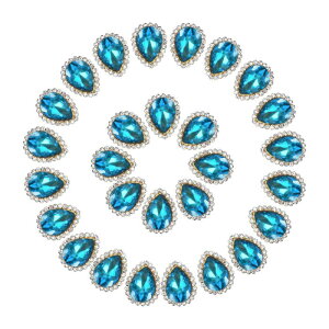 PATIKIL 0.5 Sew on Rhinestones�A50�̃e�B�A�h���b�v�������C���X�g�[���|�C�� �g�o�b�N��΃��^���t���b�g�o�b�N�A�N���t�g�V���[�Y�h���X���C�������O�x���g�D�������p�A���C�N�u���[