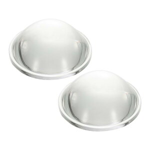 PATIKIL ���a40mm�t���b�g�ʃ����Y 2�� ����16mm ���z�E�P�C�_�K���XLED���w�ʃ����Y �G�b�W�t�� �t���b�V�����C�g �J�[�o�C�N�w�b�h�����v �X�|�b�g���C�g�p �N���A2.4mm
