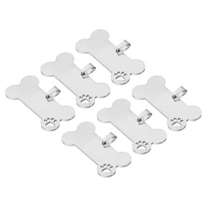 PATIKIL 6pcs ^X^sO 󔒋`X^sO^Ȏy_gXeXX`[l[^Ov[g40x21mm[[p Vo[g[