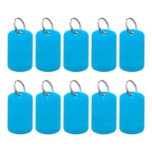 uxcell 10�̃A���~���G���O���[�r���O�u �����N�^�O 10�̃L�[�`�F�[���u �����N�h�b�O�^�O�t���̃��^���u �����N�^�O�X�^���s���O�I�[�o�� DIY�p�[�\�i���C�Y�؂��g�^�O�p ���C�N�u���[