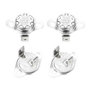 uxcell K SD301 T[X^bg 210°C/410°F 16A m[}N[Y N.C XibvfBXNxXCb` dqW I[u R[q[[J[p 4 Z~bNf