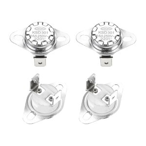 uxcell K SD301T[X^bg 220°C/428°F 16A ʏ^ N.C XibvfBXNxXCb` }CNg I[u R[q[[J[p 4 Z~bNf