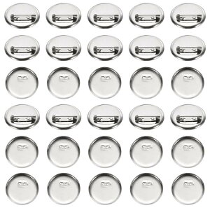 uxcell 50�� �V���o�[�u���[�`�󔒊ی^�g���C �A���Q�[�^�[�N���b�v�ƃs�� �����u���[�`�N�� �X�v�N���b�v�s���f�B�X�N�x�[�X �R�T�[�W��ID�o�b�W���D�^�ODIY�N���t�g�i36mm/1.4"�j