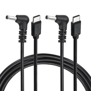 uxcell USB C to DC �d���P�[�u�� 12V 3A 36W 3.5x1.35mm 2m USB C to DC �o�P�b�g�v���O PD�g���K�[ �^�C�vC�d���R�[�h �}���[�d�P�[�u�� �m�[�g�p�\�R�� ���j�^�[ �Ď��J�����p 2�{�p�b�N