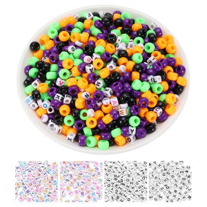uxcell 1000�� �|�j�[�r�[�Y 6×9mm �A�N������ �F��u���X���b�g����L�b�g �����r�[�Y�t�� DIY��΍ޗ� �l�b�N���X�p�i �L�[�z���_�[ �A�[�g�N���t�g ��/��/�I�����W/��