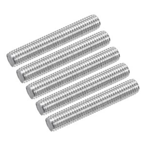 uxcell 5 M10 x 60mm S˂bh 304XeX| E˂o[ X^bh AJ[{gANvAnK[AU{gp M10-1.5 ˂sb`